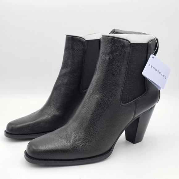 NWT AEROSOLES Lido Mid-Calf Pull-On Heeled Booties, Women's 11M - Picture 3 of 16